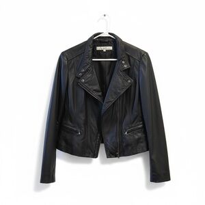 Kenneth Cole New York leather moto jacket